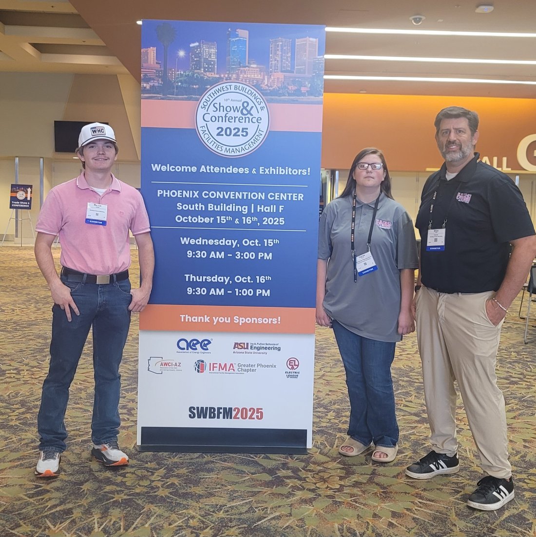 The Building Futures team exhibiting at the Southwest Buildings & Facilities Management Show, Phoenix Convention Center